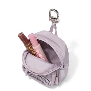 PINK Victoria's Secret Lavender Mini Backpack Key Holder